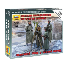  Zvezda German HQ Winter  makett figura 1:72 (6232) makett