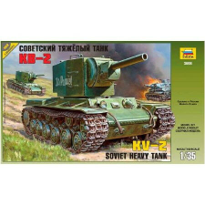  Zvezda Military KV-2 Russian Tank  1:35 makett harcjármű (3608) makett