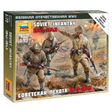  Zvezda Sovielt Infantry 1941.  makett figura 1:72 (6103) makett