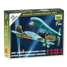  Zvezda Soviet Plane PO-2  1:144 makett repülő (6150) makett
