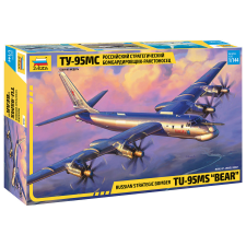  Zvezda Tu-95 MS Bear Russian Strategic Bomber 1:144 (7038) makett