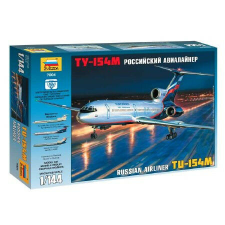  Zvezda Tupolev Tu-154M Russian Airliner  1:144 makett repülő (7004) makett