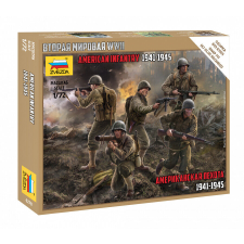  Zvezda US Infantry WWII  makett figura 1:35 (6278) makett