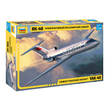  Zvezda Yak-40 Regional Jet 1:144 makett repülő (7030) makett