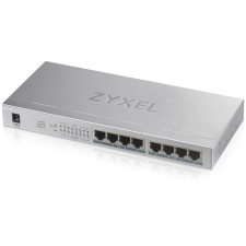 ZyXEL GS1008-HP Gigabit PoE Switch Ezüst hub és switch