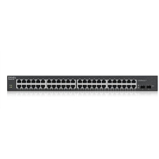 ZyXEL GS1900-48HPv2 Vezérelt L2 Gigabit Ethernet (10/100/1000) Ethernet-áramellátás (PoE) támogatása Fekete (GS190048HPV2-EU0101F) hub és switch